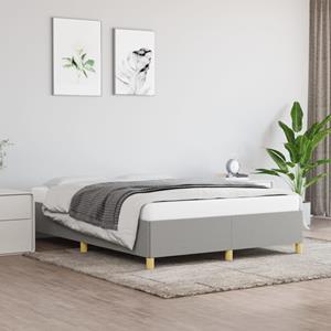 VidaXL Bedframe stof lichtgrijs 140x190 cm