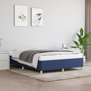 VidaXL Bedframe stof blauw 140x190 cm