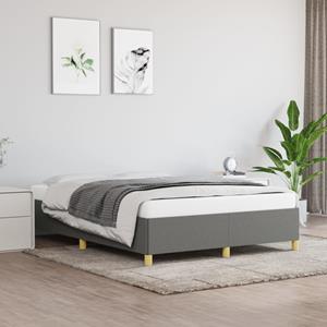 VidaXL Bedframe stof donkergrijs 140x200 cm