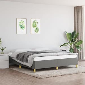 VidaXL Bedframe stof donkergrijs 160x200 cm