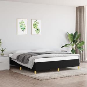 VidaXL Bedframe stof zwart 180x200 cm