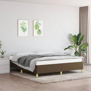 VidaXL Bedframe stof donkerbruin 180x200 cm