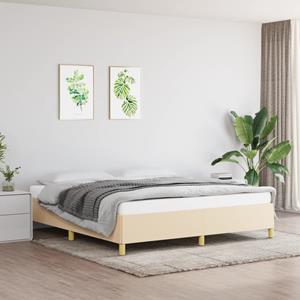 VidaXL Bedframe stof crèmekleurig 180x200 cm