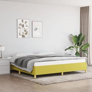 VidaXL Bedframe stof groen 200x200 cm