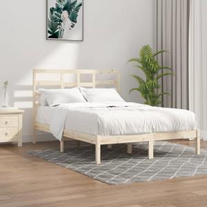 VidaXL Bedframe massief hout 140x190 cm