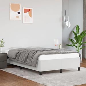 VidaXL Bedframe kunstleer wit 120x200 cm