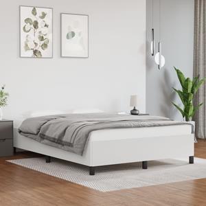 VidaXL Bedframe kunstleer wit 140x200 cm