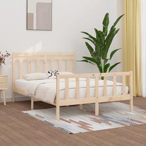 VidaXL Bedframe massief grenenhout 140x200 cm