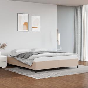 VidaXL Bedframe kunstleer cappuccinokleurig 160x200 cm