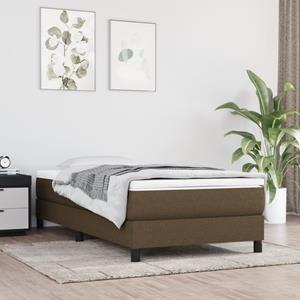 VidaXL Bedframe stof donkerbruin 80x200 cm