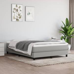 VidaXL Bedframe stof lichtgrijs 140x190 cm