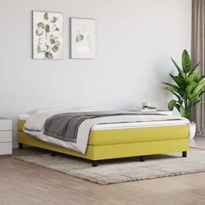 VidaXL Bedframe stof groen 140x190 cm