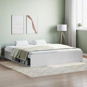 VidaXL Bedframe wit 180x200 cm Super King Size