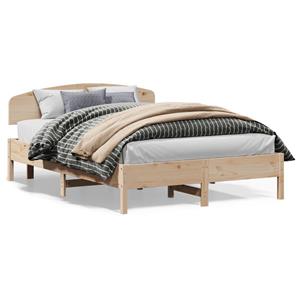 VidaXL Bedframe met hoofdbord massief grenenhout 150x200 cm