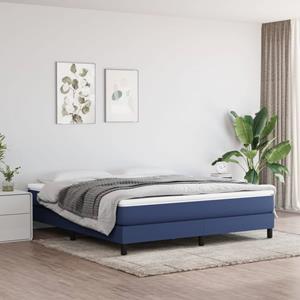 VidaXL Bedframe stof blauw 160x200 cm