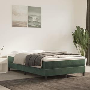 VidaXL Bedframe fluweel donkergroen 120x200 cm