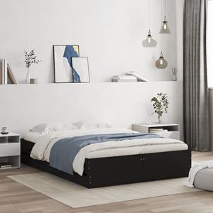 VidaXL Bedframe met lades bewerkt hout bruin eikenkleur 135x190 cm