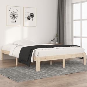 VidaXL Bedframe massief grenenhout 140x200 cm