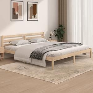 VidaXL Bedframe massief grenenhout 180x200 cm