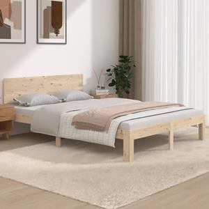 VidaXL Bedframe massief hout 135x190 cm