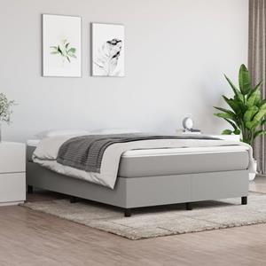 VidaXL Bedframe stof lichtgrijs 140x190 cm