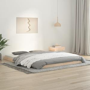 VidaXL Bedframe massief grenenhout 160x200 cm