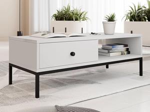 Mobistoxx Salontafel TUZARI 1 lade 90 cm wit