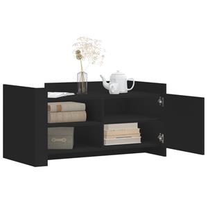 vidaXL Salontafel 100x50x50 cm bewerkt hout zwart