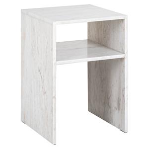 Richmond Interiors Richmond Bijzettafel Moran Marmer, 35 x 35cm - Beige