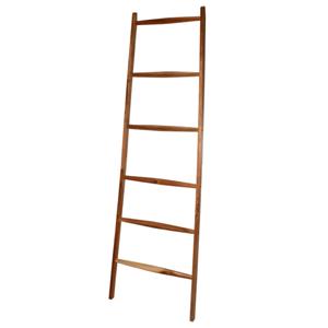 Bathroom S olutions Handdoekenrek ladder met 6 stangen hout naturel