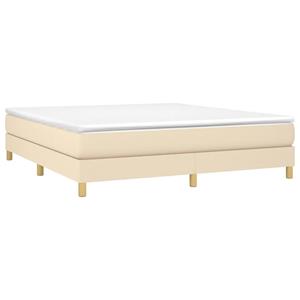 VidaXL Bedframe stof crèmekleurig 160x200 cm