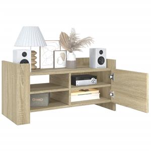 vidaXL Tv-meubel 80x35x40 cm bewerkt hout sonoma eikenkleurig