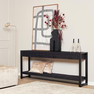 Het Steigerhouthuis Sidetable Boaz Black | 180 cm