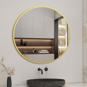 AICA SANITAIRE Aica Ronde Gouden Badkamerspiegel 70cm, Spiegel Voor Woonkamer