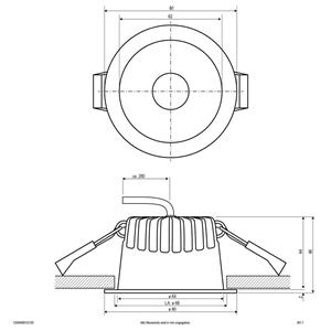 EVN C54N06010125 C54N06010125 LED-inbouwlamp LED 6 W Wit