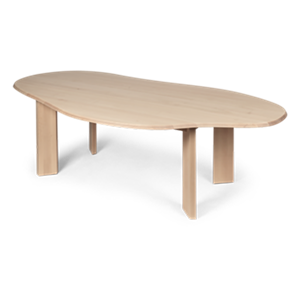 Ferm LIVING-collectie Tarn eettafel 220 wit geolied beuken