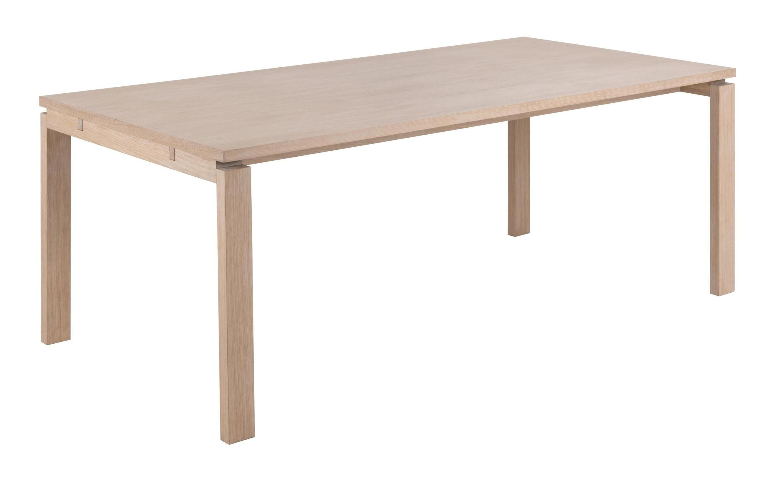 Bendt Uitschuibare Eettafel Sharalyn Eiken, 200/250/300 x 100cm - Wit