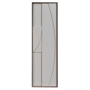 Leen Bakker Wanddecoratie Abstract - Off-white - MDF - 115x35 cm