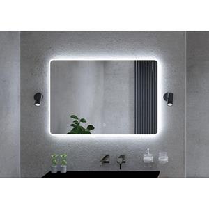 HR Badmeubelen Spectre 2.0 Spiegel - 100x70cm - afgeronde hoeken - indirecte dotless LED verlichting - touch sensor - traploos dimbaar - kleurtemperatuur in te stellen - spiegelverwarming 75820133