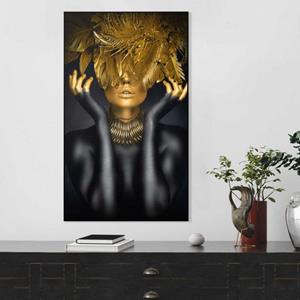 Reinders! Artprint Gouden Feathers