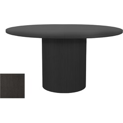 Eetkamertafel Oliva - Zwart - Eiken -Ø130cm