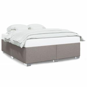 VidaXL Bedframe stof taupe 200x200 cm