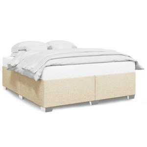 VidaXL Bedframe stof crèmekleurig 200x200 cm