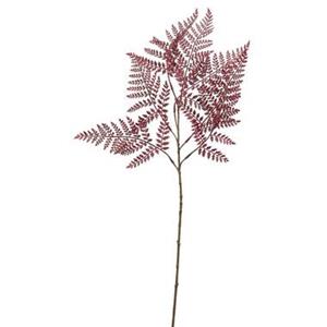 Leen Bakker Kunsttak Fern spray - rood - 85 cm