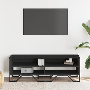 vidaXL Tv-meubel 122x34x41 cm bewerkt hout zwart