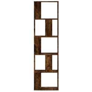 vidaXL Boekenkast 5-laags 45x23,5x162,5 cm bewerkt hout gerookt eiken