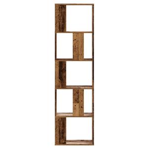 vidaXL Boekenkast 5-laags 45x23,5x162,5 cm bewerkt hout oud hout