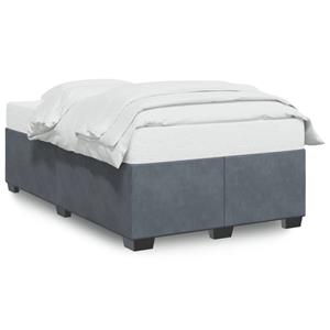 VidaXL Bedframe fluweel donkergrijs 120x190 cm