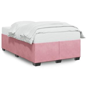 VidaXL Bedframe fluweel roze 120x190 cm