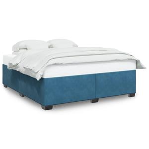 VidaXL Bedframe fluweel blauw 200x200 cm